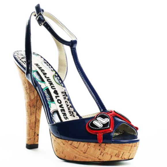 Harajuku Leah Lovers Heeled Sandals - Picture 1 of 6